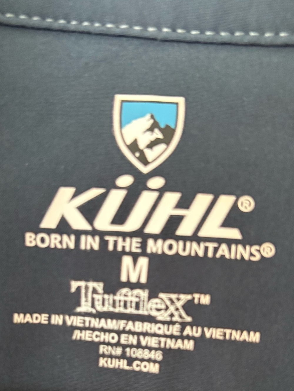 KÜHL Renegade Shirt Men’s M Pirate Blue Short Sleeve Button Up NWT - Picture 3 of 4